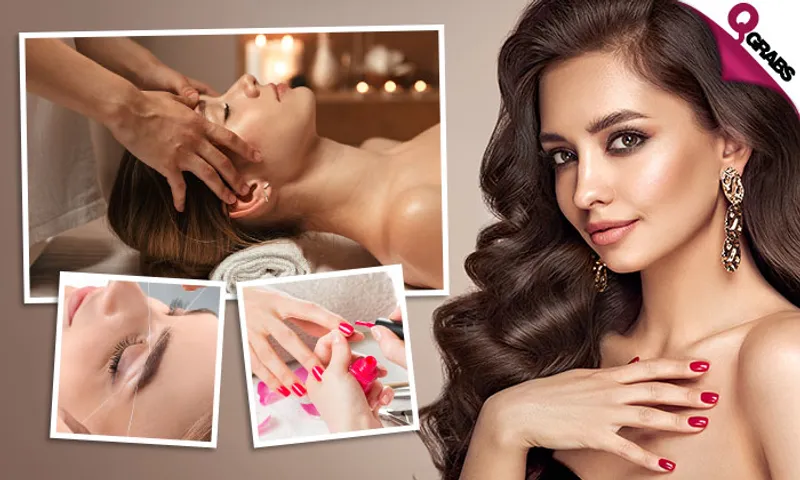 Killer Beauty Deal: Massage + Hair Treatment + Threading + Fingernails Cut & File with Gel Polish + Toenails Cut & File + Haircut + Blow-Dry!